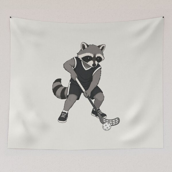 Item preview, Raccoon Floorball Stickhandling designed and sold by Ombrya.