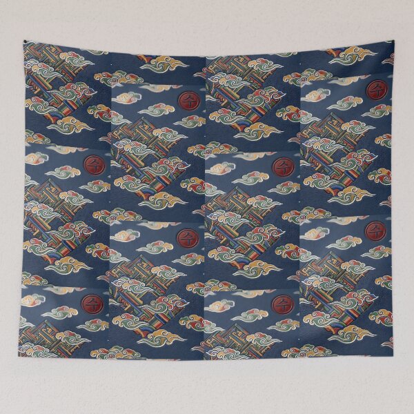 Item preview, ​Korean Traditional Dancheong Lotus Pattern - Aesthetic Art designed and sold by SOOstudio73.