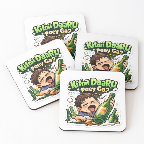 Item preview, Kithii Daaru Peeey Ga Funny Indian Meme Sticker designed and sold by Jyotisima8929.
