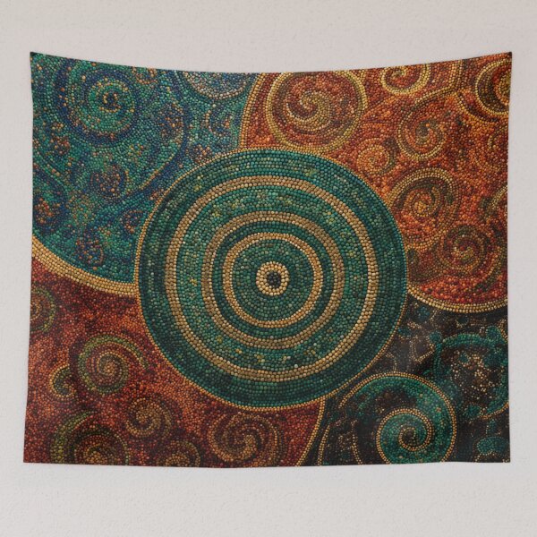 Item preview, Aboriginal Inspired Dot Art - Primary Circle Elements designed and sold by GrinGalore.