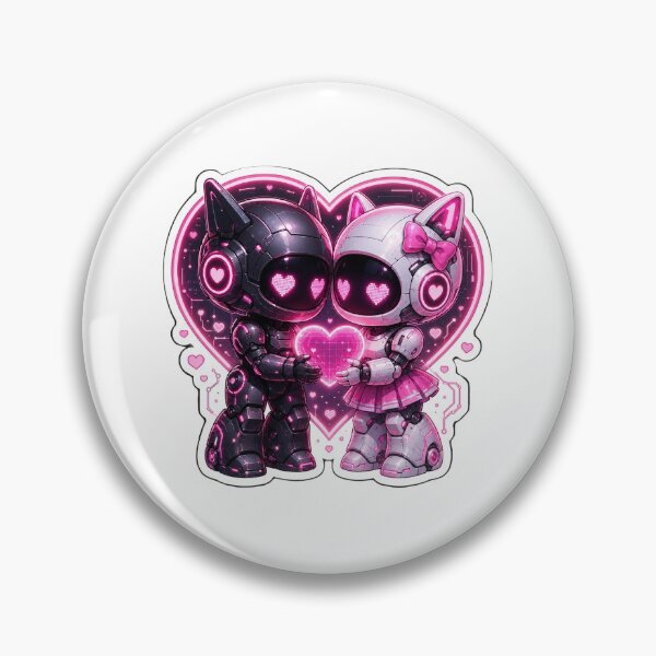 Item preview, Cyber Love Bot Sticker designed and sold by blossomfun.