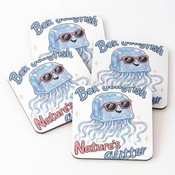 Item preview, Box Jellyfish Nature Glitter Australia Beach designed and sold by Yellowriversss.