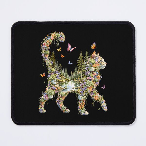 Item preview, Boho Cat Plants Floral Nature Wildflower Succulent Cat Lover designed and sold by Fereskabilon.