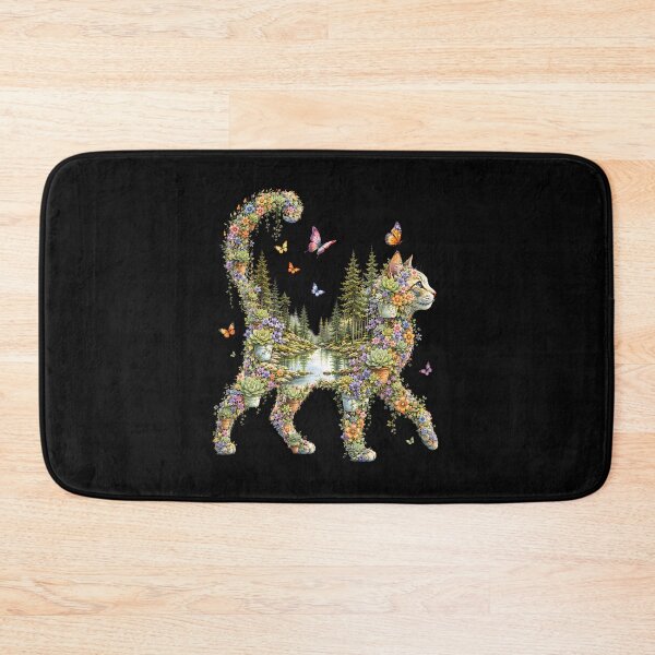 Item preview, Boho Cat Plants Floral Nature Wildflower Succulent Cat Lover designed and sold by Fereskabilon.