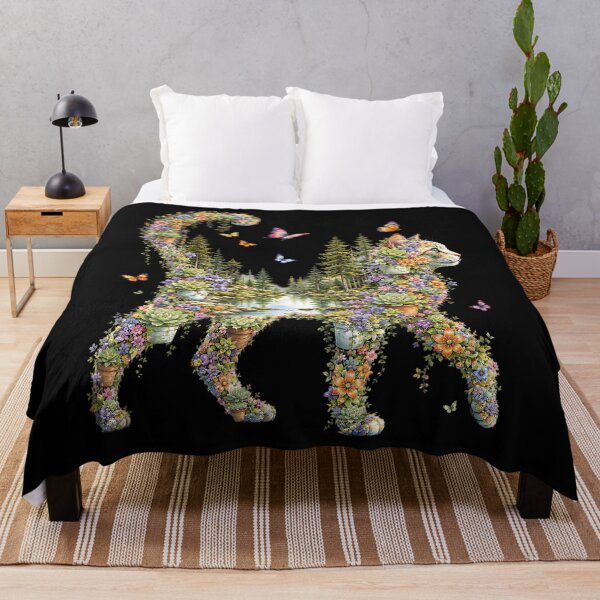Item preview, Boho Cat Plants Floral Nature Wildflower Succulent Cat Lover designed and sold by Fereskabilon.