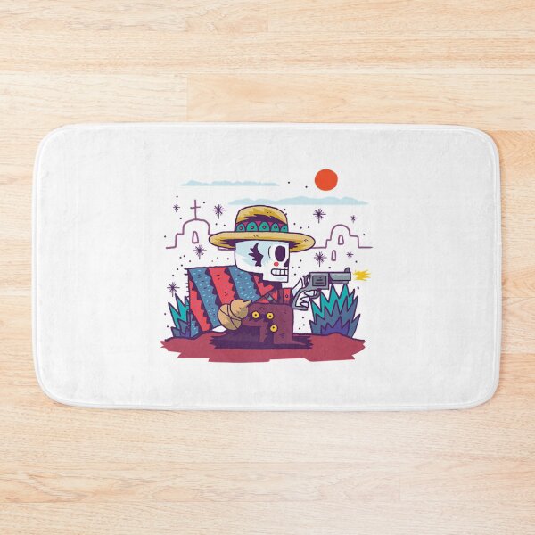Item preview, Cute Cartoon Skeleton Gunslinger Cowboy Art designed and sold by Latiendade.