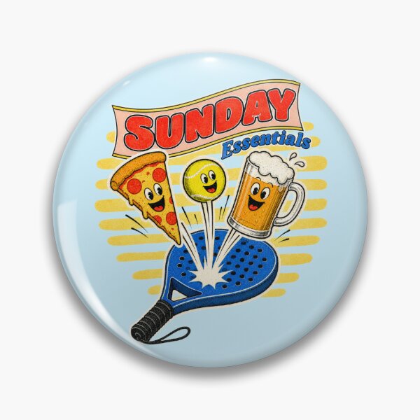 Item preview, Sunday Essentials Pizza Beer Padel designed and sold by StillWildink.