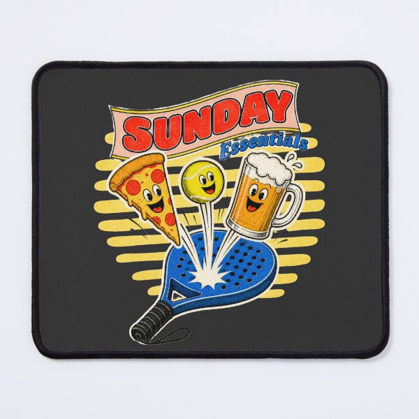 Item preview, Sunday Essentials Pizza Beer Padel designed and sold by StillWildink.