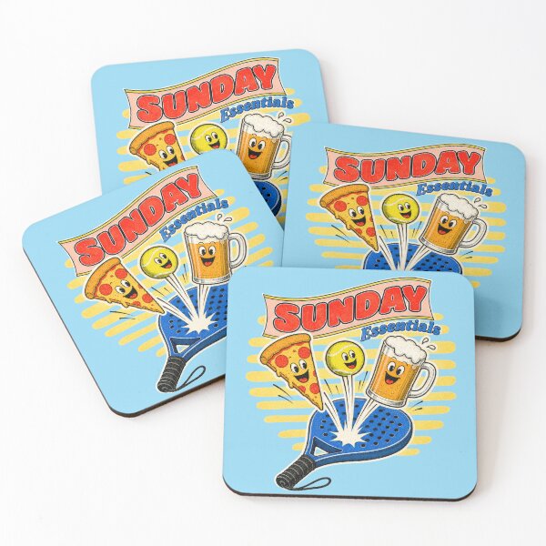Item preview, Sunday Essentials Pizza Beer Padel designed and sold by StillWildink.
