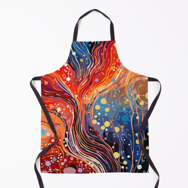 Item preview, Aboriginal Inspired Dot Art - Lava Flow Inside the Sea designed and sold by GrinGalore.