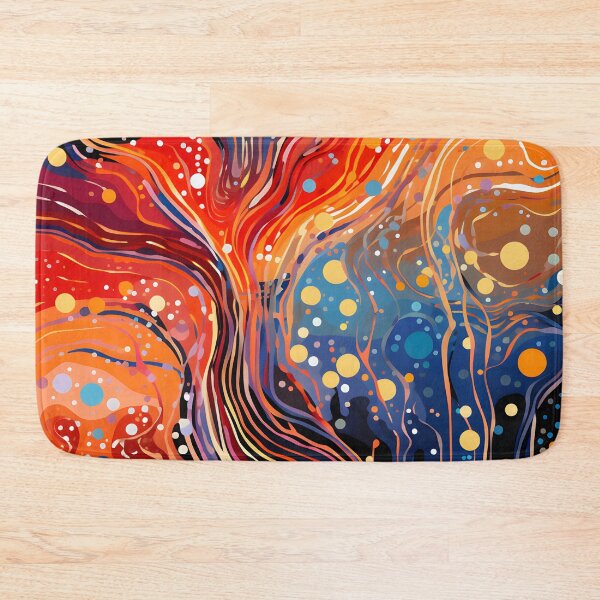 Item preview, Aboriginal Inspired Dot Art - Lava Flow Inside the Sea designed and sold by GrinGalore.