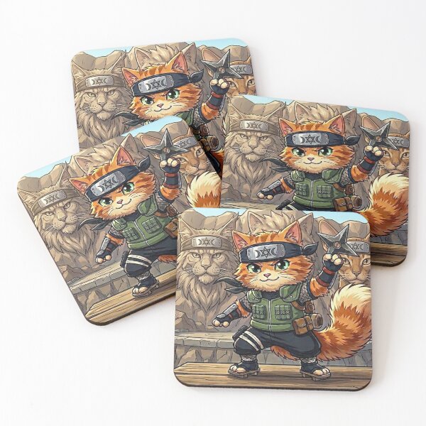 Item preview, Whisker Ninja – Guardian of the Hidden Peaks designed and sold by GrabaHuk.