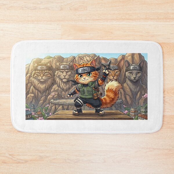 Item preview, Whisker Ninja – Guardian of the Hidden Peaks designed and sold by GrabaHuk.