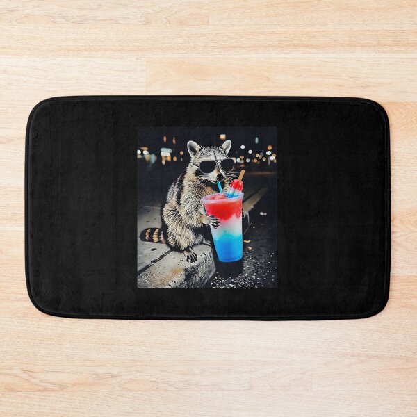 Item preview, 4th of July Raccoon Drinking Patriotic Slushie designed and sold by Hiwerelisa.