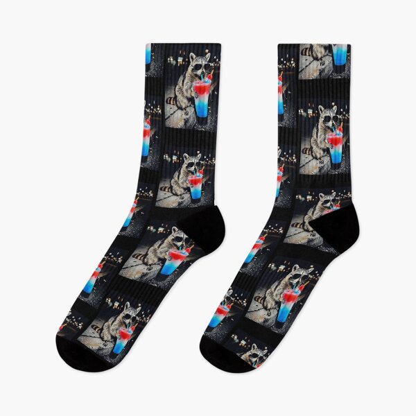 Item preview, 4th of July Raccoon Drinking Patriotic Slushie designed and sold by Hiwerelisa.