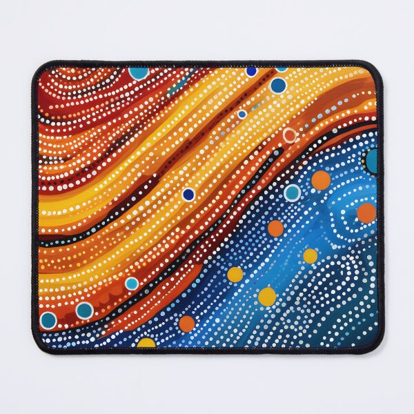 Item preview, Aboriginal Inspired Dot Art - Lava Flow In the Sea designed and sold by GrinGalore.