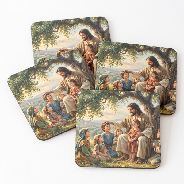 Item preview, Jesus Blessing The Little Children designed and sold by RRRShop.