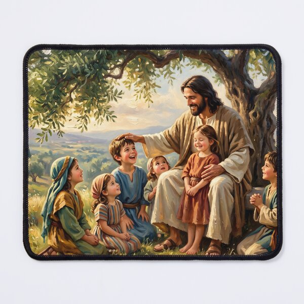 Item preview, Jesus Blessing The Little Children designed and sold by RRRShop.