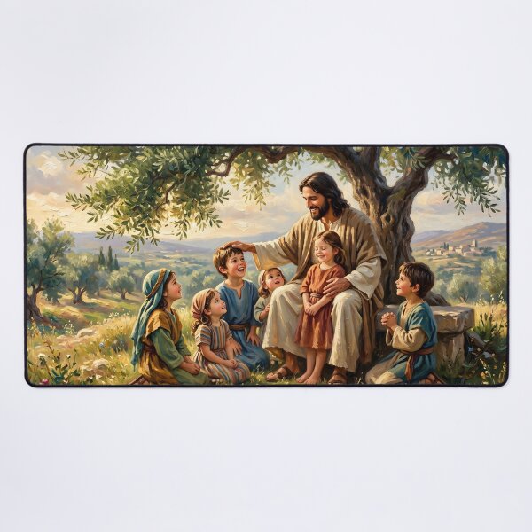 Item preview, Jesus Blessing The Little Children designed and sold by RRRShop.