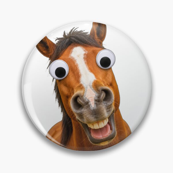 Item preview, Funny Horse Googly Eyes Meme | Silly Cartoon Horse  designed and sold by DrimitStore.