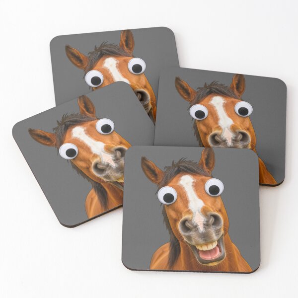 Item preview, Funny Horse Googly Eyes Meme | Silly Cartoon Horse  designed and sold by DrimitStore.
