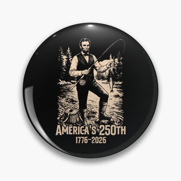 Item preview, Abraham Lincoln Fishing Funny Retro Vintage Fisherman designed and sold by Fereskabilon.