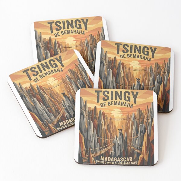 Item preview, Tsingy Stone Forest Madagascar Travel Aesthetic Design designed and sold by ArtsyExplorer.