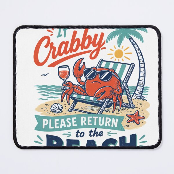Item preview, Crabby Beach Vibes T-Shirt designed and sold by JasoncarrTe.