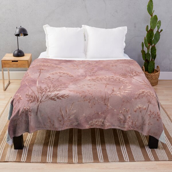 Item preview, Umbelliferae leaves on dusty pink background  designed and sold by Heaven1111.