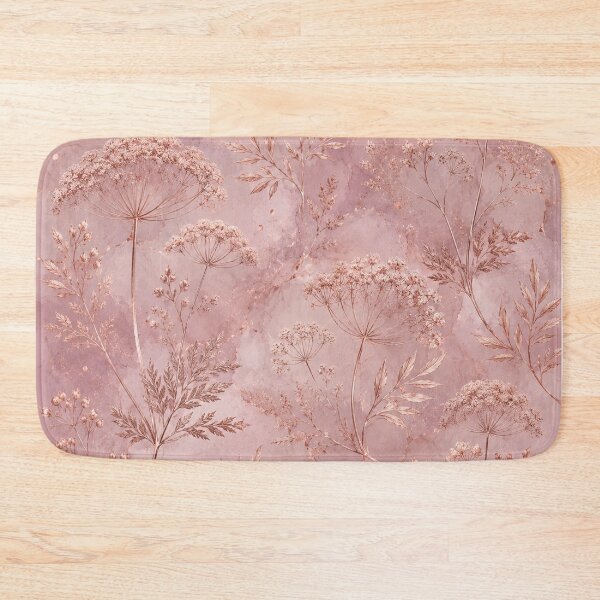 Item preview, Umbelliferae leaves on dusty pink background  designed and sold by Heaven1111.