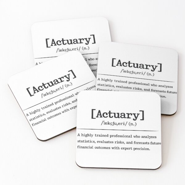 Item preview, Actuary Definition Funny Gift - Minimalist Financial Analyst Dictionary Office Decor & Student Apparel designed and sold by Psychlee Best Finds.