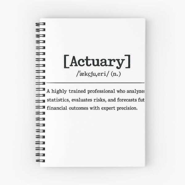 Item preview, Actuary Definition Funny Gift - Minimalist Financial Analyst Dictionary Office Decor & Student Apparel designed and sold by Psychlee Best Finds.