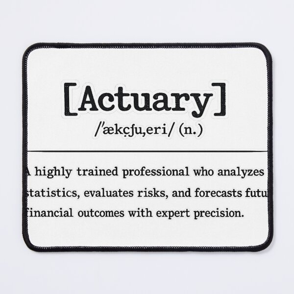 Item preview, Actuary Definition Funny Gift - Minimalist Financial Analyst Dictionary Office Decor & Student Apparel designed and sold by Psychlee Best Finds.