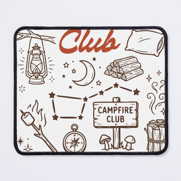 Item preview, Campfire Club Under Stars Sticker designed and sold by TeeVerse27.