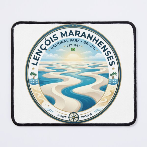 Item preview, Lençóis Maranhenses Brazil Dune Lagoon Travel Design designed and sold by ArtsyExplorer.