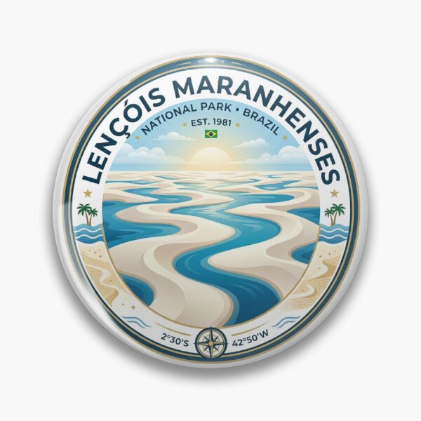Item preview, Lençóis Maranhenses Brazil Dune Lagoon Travel Design designed and sold by ArtsyExplorer.