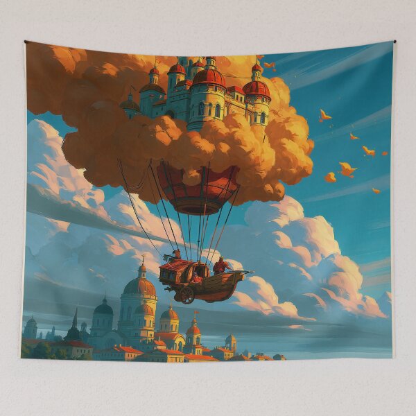 Item preview, Unreal dream landscape Design - Aesthetic Pattern Print Design for fabrics designed and sold by Just4Sinners.