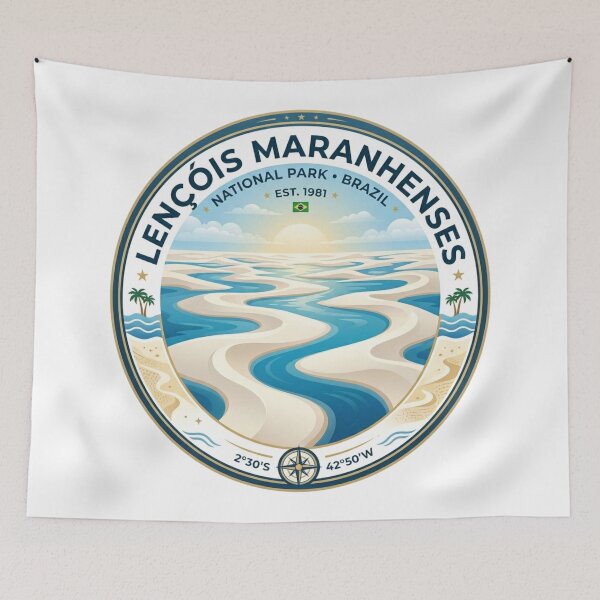 Item preview, Lençóis Maranhenses Brazil Dune Lagoon Travel Design designed and sold by ArtsyExplorer.