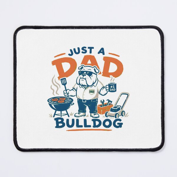Item preview, Just A Dad Bulldog Grilling BBQ Mug Lawn Mower designed and sold by StranHabesre51.