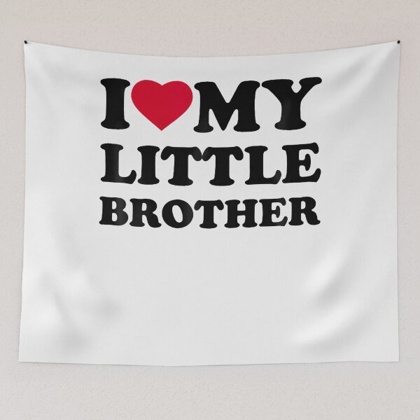 Item preview, I Love My Little Brother Heart Funny Family designed and sold by Fereskabilon.
