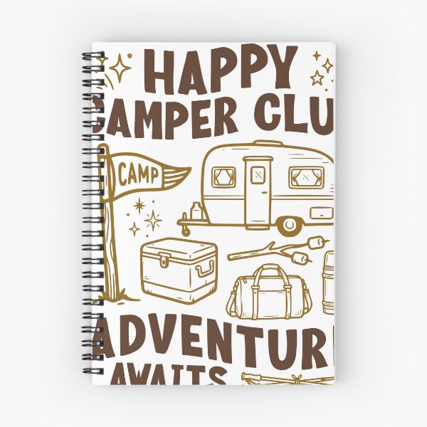 Item preview, Happy Camper Club Adventure Awaits Sticker designed and sold by TeeVerse27.