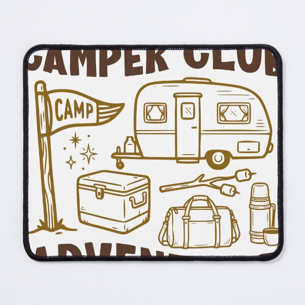 Item preview, Happy Camper Club Adventure Awaits Sticker designed and sold by TeeVerse27.
