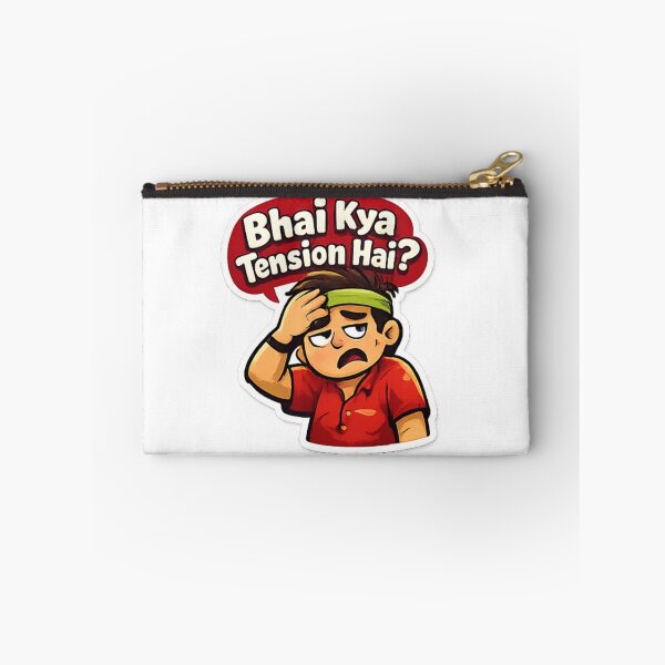 Item preview, Bhai Kya Tension Hai Funny Hindi Sticker designed and sold by Jyotisima8929.