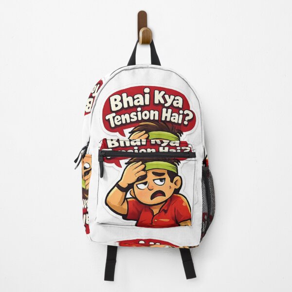 Item preview, Bhai Kya Tension Hai Funny Hindi Sticker designed and sold by Jyotisima8929.
