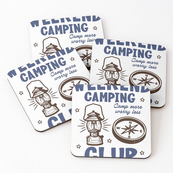 Item preview, Weekend Camping Club Sticker, Camp More Worry Less designed and sold by TeeVerse27.