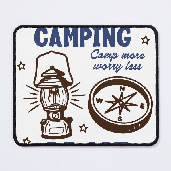 Item preview, Weekend Camping Club Sticker, Camp More Worry Less designed and sold by TeeVerse27.