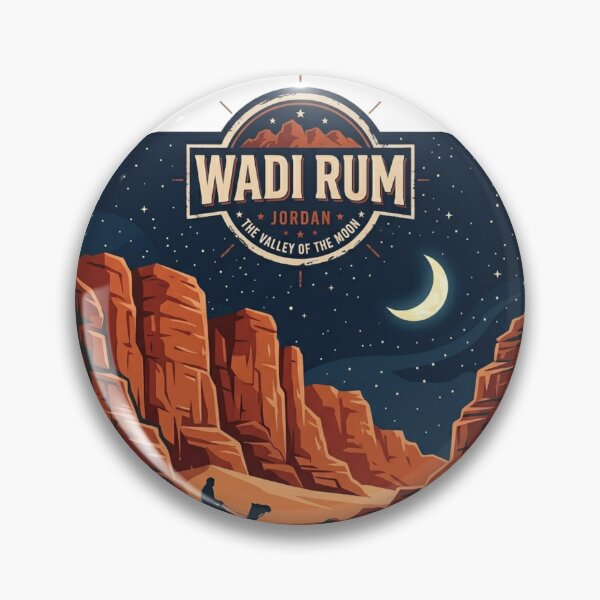 Item preview, Wadi Rum Desert Mars Landscape Travel Design designed and sold by ArtsyExplorer.