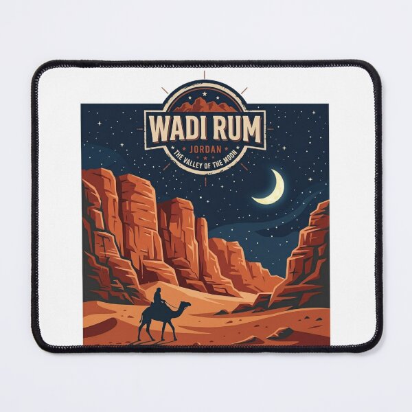 Item preview, Wadi Rum Desert Mars Landscape Travel Design designed and sold by ArtsyExplorer.