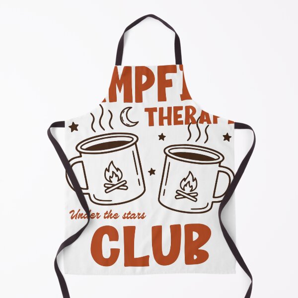 Item preview, Campfire Therapy Club Sticker, Under The Stars designed and sold by TeeVerse27.