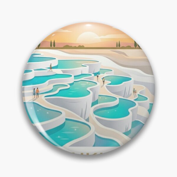 Item preview,  Pamukkale Thermal Pools Türkiye Travel Art designed and sold by ArtsyExplorer.